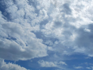 積雲と空の写真