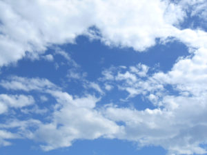 積雲と空の写真