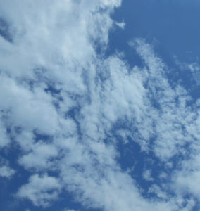 空と積雲の写真